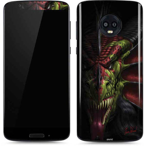 Tom Wood Lair of Shadows Dragon Moto G6 Skin