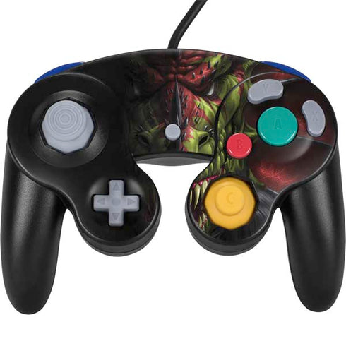Tom Wood Lair of Shadows Dragon Nintendo GameCube Controller Skin