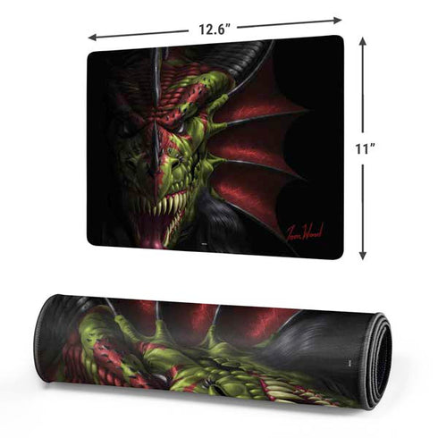 Lair of Shadows Dragon by Tom Wood Gaming Mouse Pad