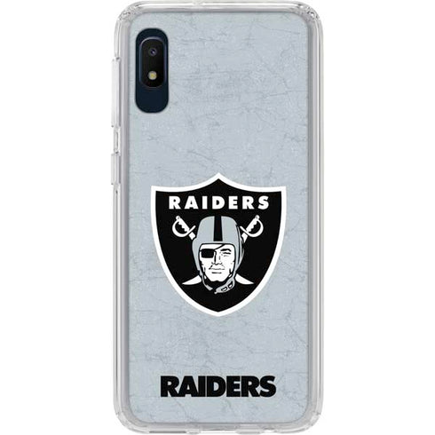 NFL Las Vegas Raiders - Alternate Distressed Galaxy A10e Clear Case