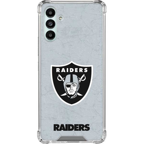 NFL Las Vegas Raiders - Alternate Distressed Galaxy A13 5G Clear Case