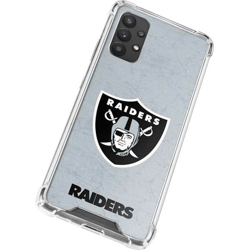 NFL Las Vegas Raiders - Alternate Distressed Galaxy A32 5G Clear Case