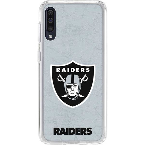 NFL Las Vegas Raiders - Alternate Distressed Galaxy A50 Clear Case