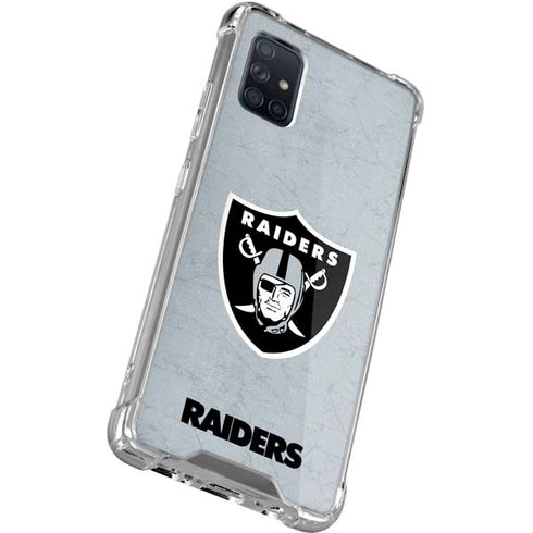 NFL Las Vegas Raiders - Alternate Distressed Galaxy A51 5G Clear Case