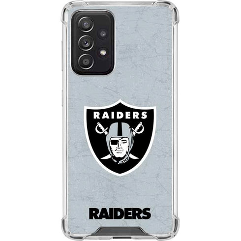 NFL Las Vegas Raiders - Alternate Distressed Galaxy A52 5G Clear Case