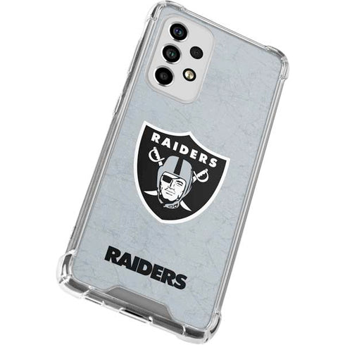 NFL Las Vegas Raiders - Alternate Distressed Galaxy A53 5G Clear Case