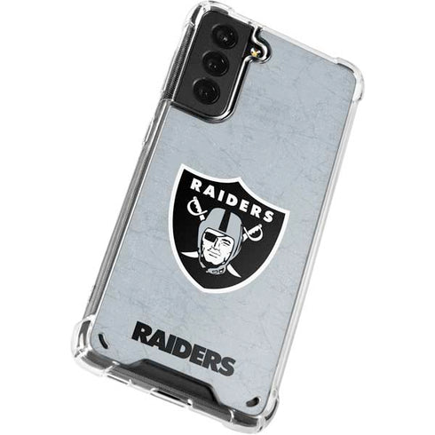 NFL Las Vegas Raiders - Alternate Distressed Galaxy S21 5G Clear Case