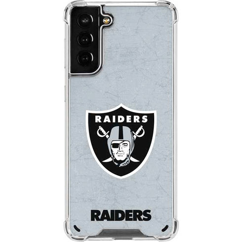 NFL Las Vegas Raiders - Alternate Distressed Galaxy S21 Plus 5G Clear Case