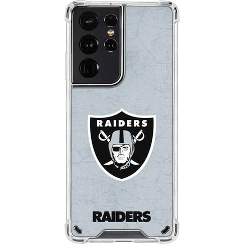 NFL Las Vegas Raiders - Alternate Distressed Galaxy S21 Ultra 5G Clear Case