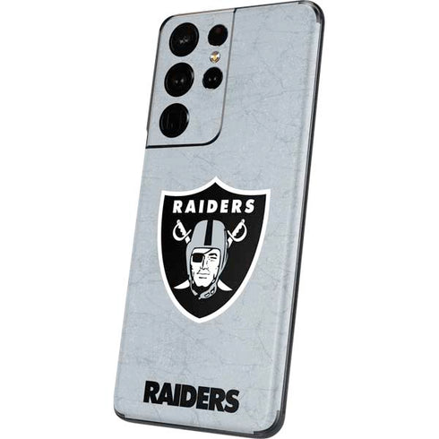 NFL Las Vegas Raiders - Alternate Distressed Galaxy S21 Ultra 5G Skin