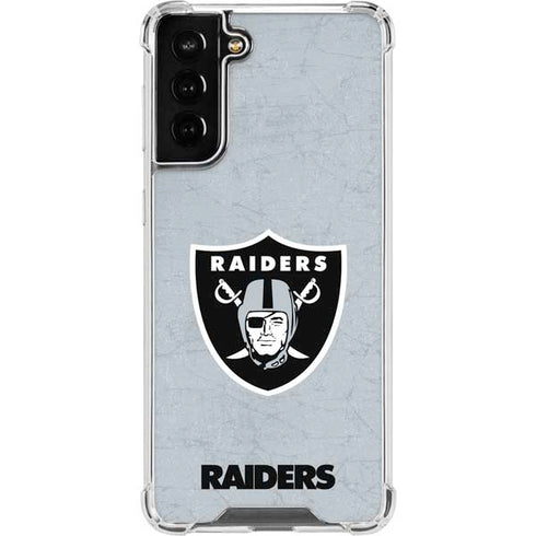 NFL Las Vegas Raiders - Alternate Distressed Galaxy S22 Plus Clear Case