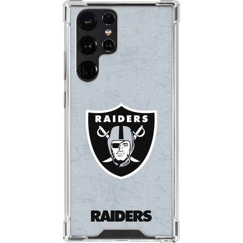 NFL Las Vegas Raiders - Alternate Distressed Galaxy S22 Ultra Clear Case