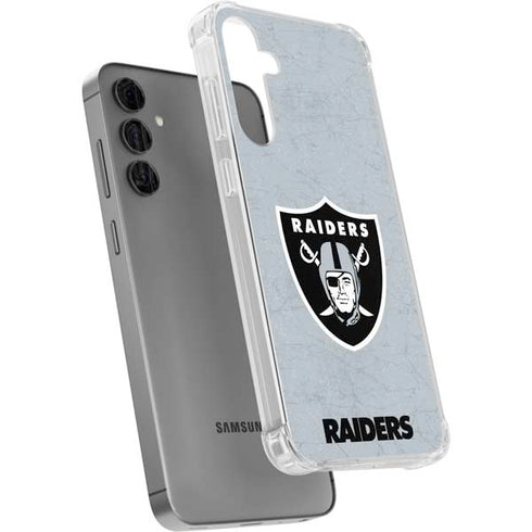 NFL Las Vegas Raiders - Alternate Distressed Galaxy S24 Plus Clear Case