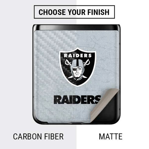 NFL Las Vegas Raiders - Alternate Distressed Galaxy Z Flip Skin