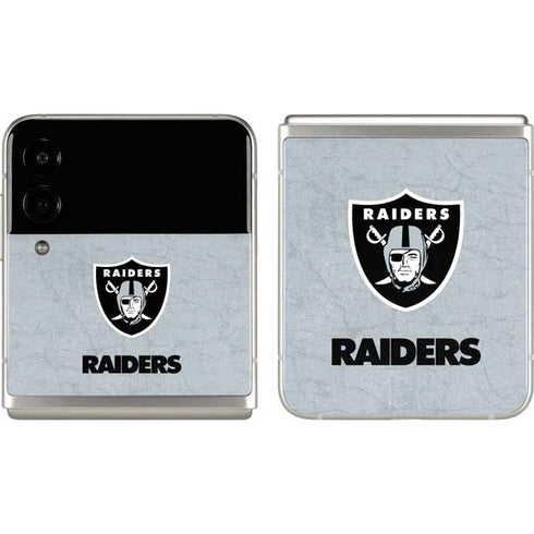 NFL Las Vegas Raiders - Alternate Distressed Galaxy Z Flip3 5G Skin