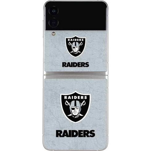 NFL Las Vegas Raiders - Alternate Distressed Galaxy Z Flip3 5G Skin