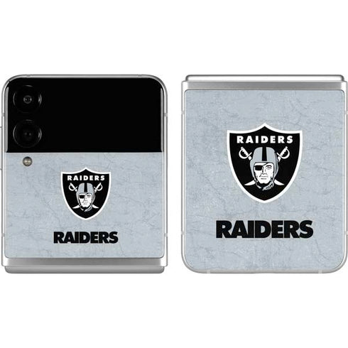 NFL Las Vegas Raiders - Alternate Distressed Galaxy Z Flip4 5G Skin