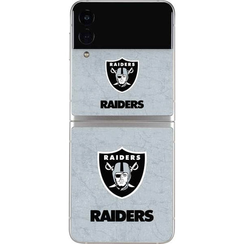 NFL Las Vegas Raiders - Alternate Distressed Galaxy Z Flip4 5G Skin