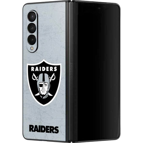 NFL Las Vegas Raiders - Alternate Distressed Galaxy Z Fold3 5G Skin