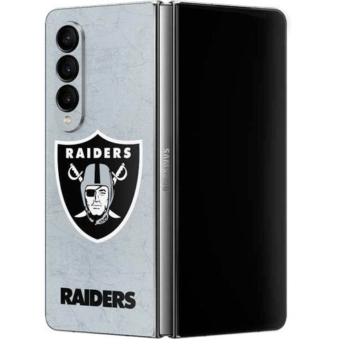 NFL Las Vegas Raiders - Alternate Distressed Galaxy Z Fold4 5G Skin