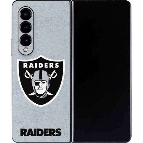 NFL Las Vegas Raiders - Alternate Distressed Galaxy Z Fold4 5G Skin
