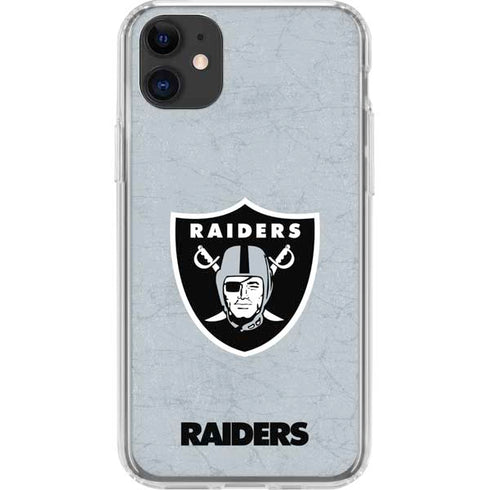 NFL Las Vegas Raiders - Alternate Distressed iPhone 11 Clear Case