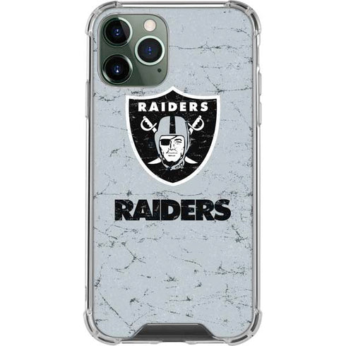 NFL Las Vegas Raiders - Alternate Distressed iPhone 11 Pro Max Clear Case
