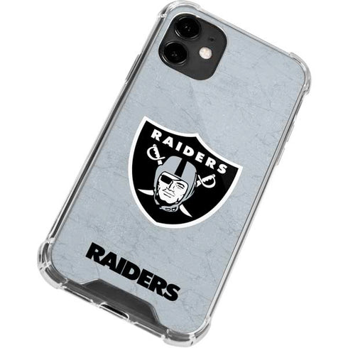 NFL Las Vegas Raiders - Alternate Distressed iPhone 12 Mini Clear Case