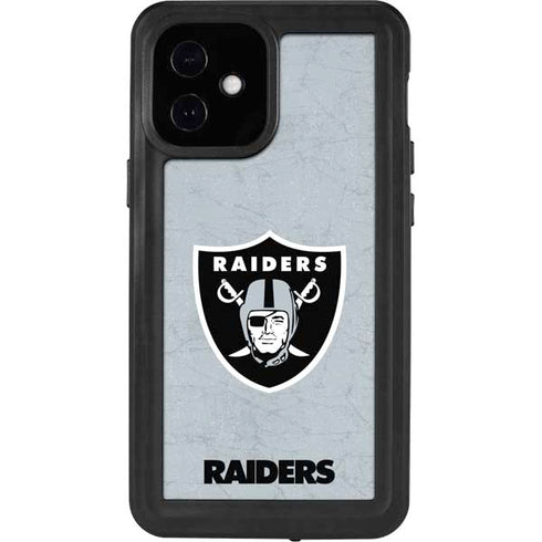 NFL Las Vegas Raiders - Alternate Distressed iPhone 12 Mini Waterproof Case