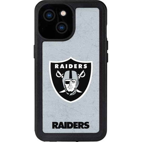 NFL Las Vegas Raiders - Alternate Distressed iPhone 13 Mini Waterproof Case