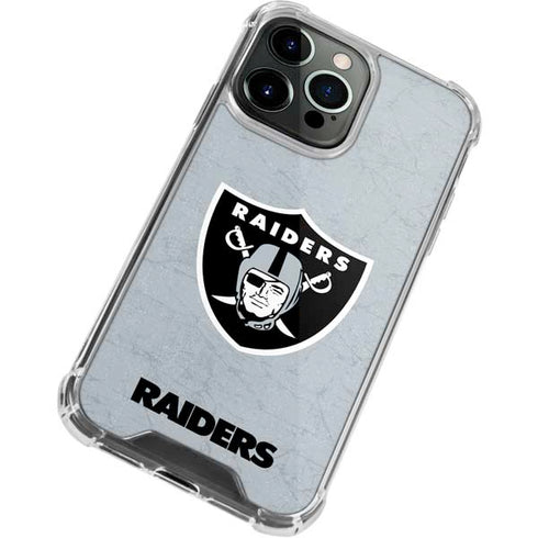NFL Las Vegas Raiders - Alternate Distressed iPhone 13 Pro Clear Case
