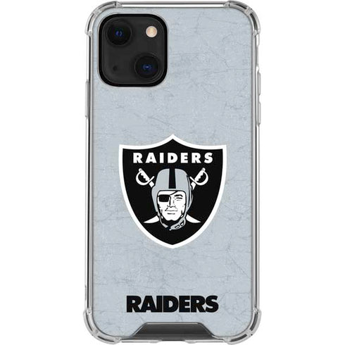 NFL Las Vegas Raiders - Alternate Distressed iPhone 15 Plus Clear Case