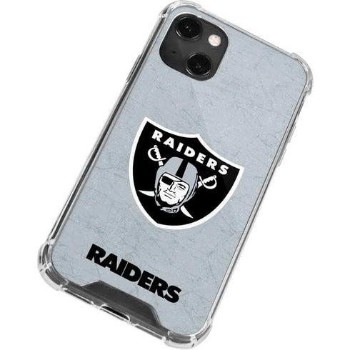 NFL Las Vegas Raiders - Alternate Distressed iPhone 15 Plus Clear Case