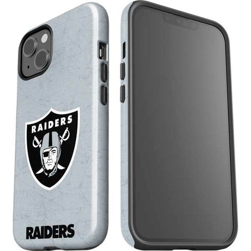 NFL Las Vegas Raiders - Alternate Distressed iPhone 15 Plus Impact Case