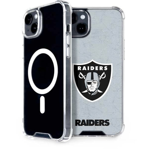 NFL Las Vegas Raiders - Alternate Distressed iPhone 15 Plus MagSafe Case