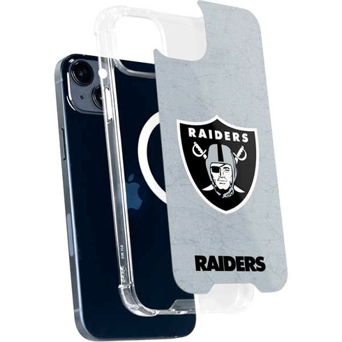 NFL Las Vegas Raiders - Alternate Distressed iPhone 15 Plus MagSafe Case