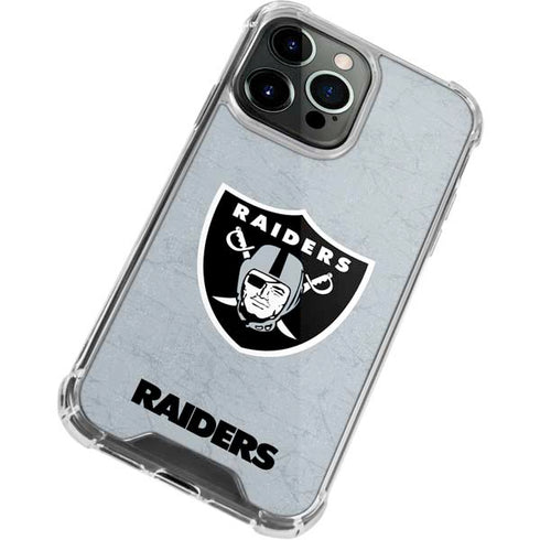 NFL Las Vegas Raiders - Alternate Distressed iPhone 14 Pro Clear Case