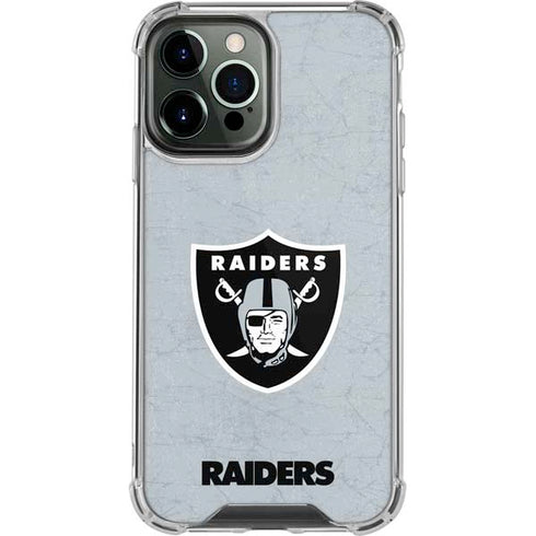 NFL Las Vegas Raiders - Alternate Distressed iPhone 15 Pro Max Clear Case