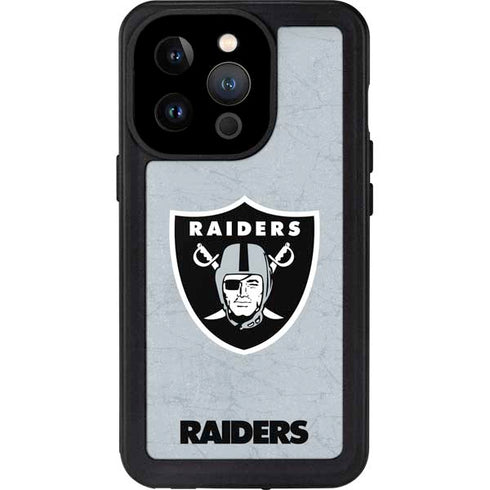 NFL Las Vegas Raiders - Alternate Distressed iPhone 14 Pro Waterproof Case