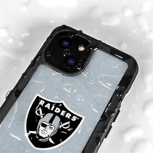 NFL Las Vegas Raiders - Alternate Distressed iPhone 15 Waterproof Case