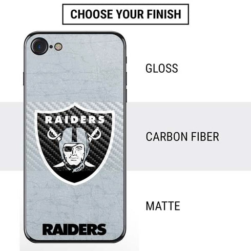 NFL Las Vegas Raiders - Alternate Distressed iPhone SE (2nd & 3rd Gen) Skin