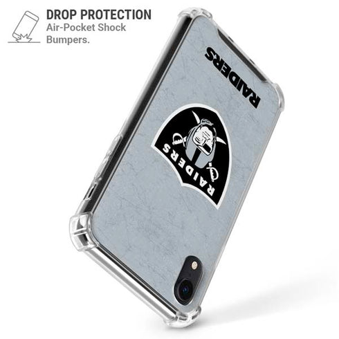 NFL Las Vegas Raiders - Alternate Distressed iPhone XR Clear Case