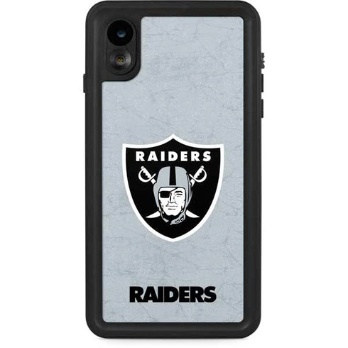 NFL Las Vegas Raiders - Alternate Distressed iPhone XR Waterproof Case