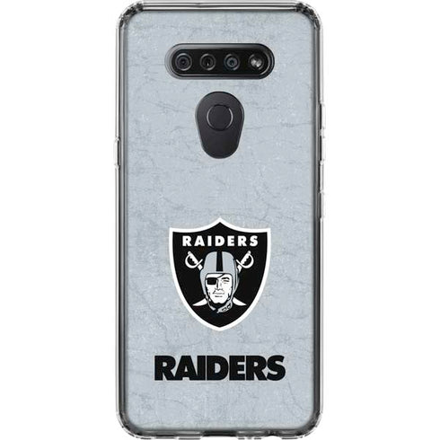 NFL Las Vegas Raiders - Alternate Distressed LG K51/Q51 Clear Case