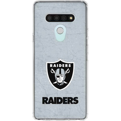 NFL Las Vegas Raiders - Alternate Distressed LG Stylo 6 Clear Case
