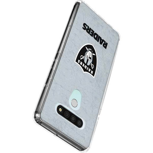 NFL Las Vegas Raiders - Alternate Distressed LG Stylo 6 Clear Case