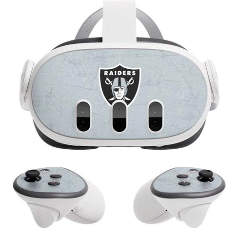 NFL Las Vegas Raiders - Alternate Distressed Meta Quest 3 Skin