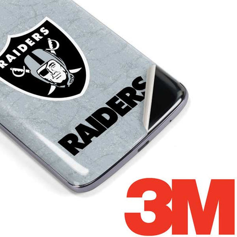 NFL Las Vegas Raiders - Alternate Distressed Moto E5 Plus Skin