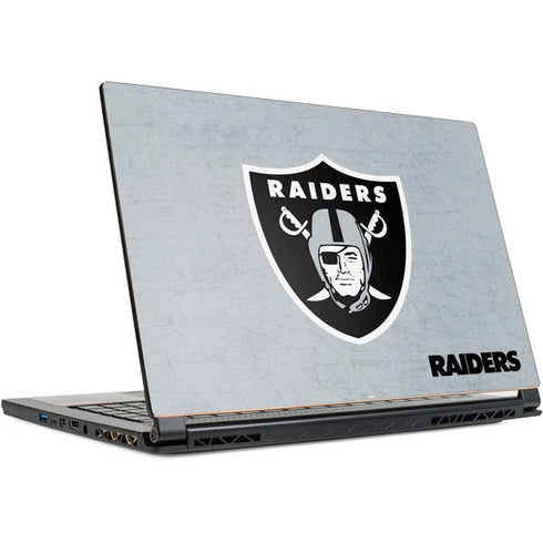 NFL Las Vegas Raiders - Alternate Distressed MSI GS65 Stealth Laptop Skin