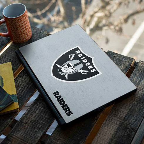 NFL Las Vegas Raiders - Alternate Distressed MSI GS65 Stealth Laptop Skin